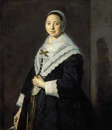 女人的肖像`Portrait of a Woman (c.1650–52) by Frans Hals