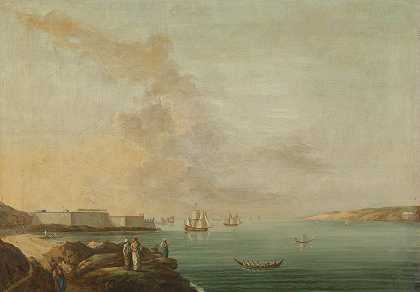 达达尼尔之景`View of the Dardanelles (1770 ~ 1780) by Antoine van der Steen