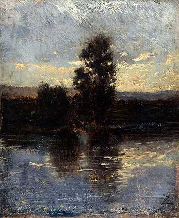 塞纳河`La Seine (1850~1860) by Félix Ziem