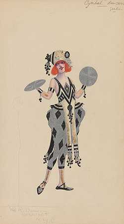 钹舞女`Cymbal Dancers~Girls (1912 ~ 1924) by Will R. Barnes