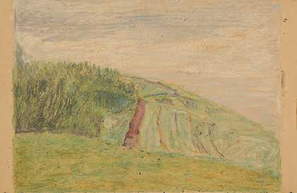 斯皮什景观研究`Study Of Spiš Landscape (1920) by Jozef Hanula