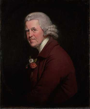 国王饭店领班老约翰的肖像德比s海德`Portrait of Old John, Head Waiter at the Kings Head Inn in Derby (ca. 1780) by Joseph Wright of Derby