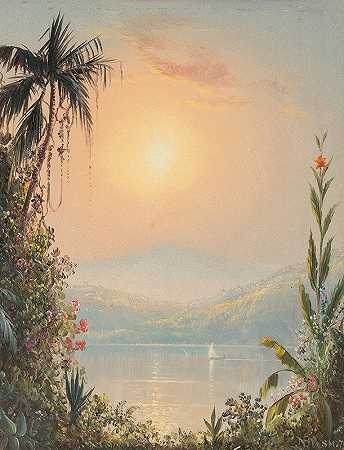 在热带航行`Sailing in the Tropics (1879) by Norton Bush