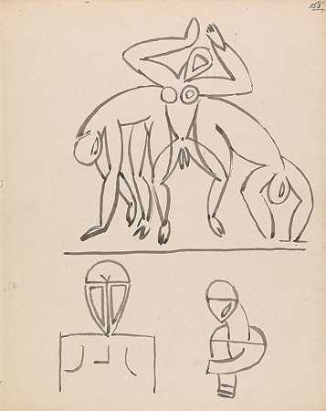 九位数研究`Nine Figure Studies (1910 ~ 1915) by Henri Gaudier-Brzeska