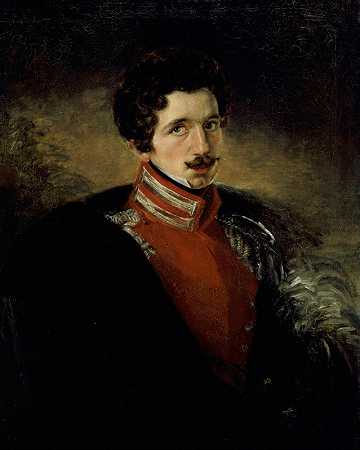 雷德男爵肖像`Portrait Of Baron R.F.G. Wrede (1831 ~ 1833) by Gustaf Wilhelm Finnberg