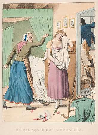 一个堕落女孩的传记。第一`En falden piges biografi. Nr. 1 (1811) by Gerhard Ludvig Lahde