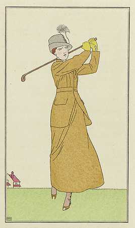 卡其布空心褶皱衬衫`Blouse à plis creux en toile Kak (1912)