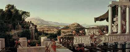 展望希腊的全盛时期`View into the Heyday of Greece (1836) by August Ahlborn