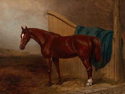 马的肖像`Portrait of a Horse (1859) by H. Moore