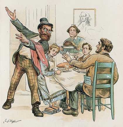 没有暴徒需要申请！`No rioters need apply! (1893) by Charles Jay Taylor