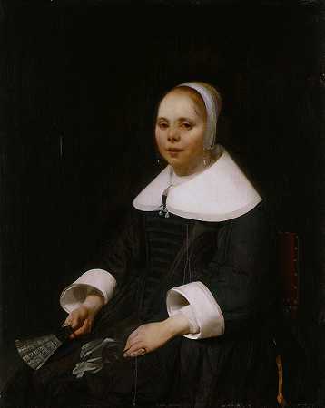 少女画像`Portrait of a Young Girl (c. 1650) by Jacob Van Loo