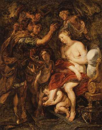 罗克萨娜的加冕礼`The Crowning of Roxana (17th century) by Peter Paul Rubens