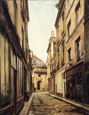 野人街`La Rue Sauval (1886) by Emmanuel Lansyer