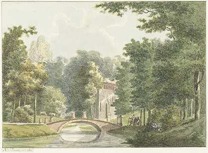 维尔森附近的维尔泽比克庄园`Het landgoed Velzerbeek bij Velsen (1754 ~ 1820) by Hermanus Numan