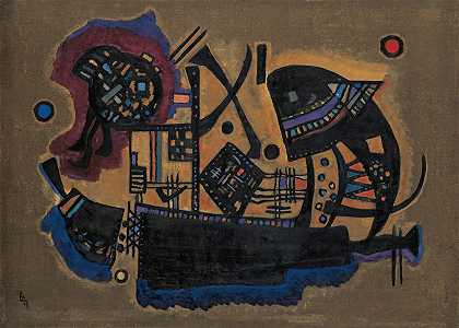 编织（编织）`Geflecht (Woven) (1927) by Wassily Kandinsky