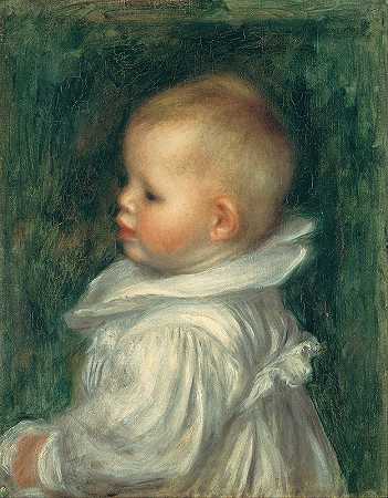 克劳德·雷诺阿肖像`Portrait of Claude Renoir (1902) by Pierre-Auguste Renoir