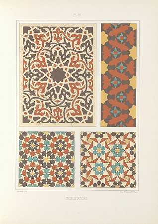 L的元素阿拉伯艺术PL 199`Les éléments de lart arabe pl 199 (1879) by Jules Bourgoin