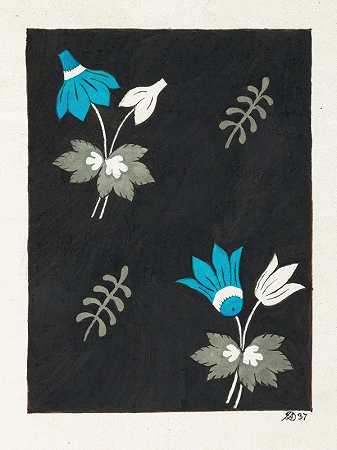 印花纺织品印花设计Pl XXXVI`Floral design for printed textile Pl XXXVI (1800–1818)