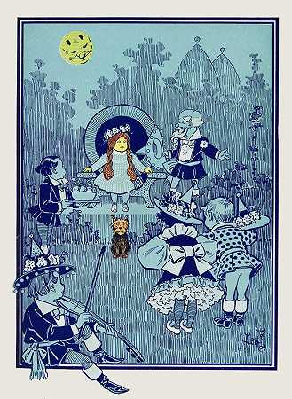 你一定是个了不起的女巫`You must be a great sorceress (1900) by William Wallace Denslow