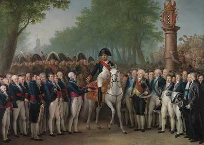 拿破仑s进入阿姆斯特丹，1811年10月9日`Napoleons entry into Amsterdam, October 9, 1811 (1812~1813) by Mattheus Ignatius van Bree