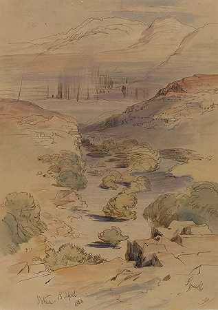 佩特拉`Petra (1858) by Edward Lear