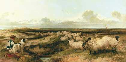 Lytham Common`Lytham Common (1864) by Richard Ansdell