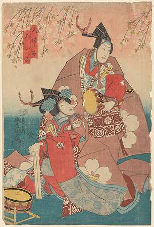 音乐家`Musicians (late 18th century – early 19th century) by Toyokuni Utagawa