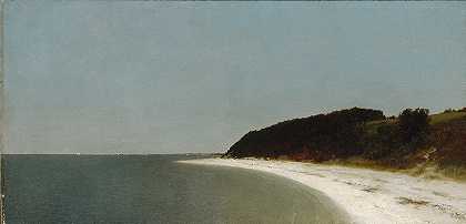 伊顿s脖子，长岛`Eatons Neck, Long Island (1872) by John Frederick Kensett