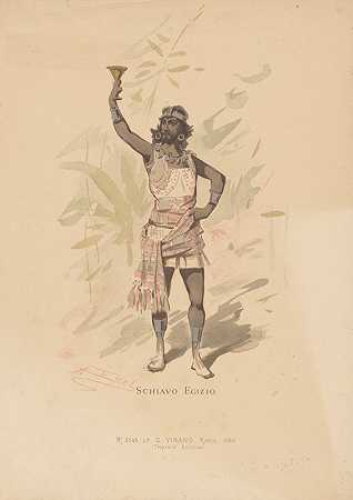 什叶派埃及人`Shiavo Egizio (1886) by Alfredo Edel