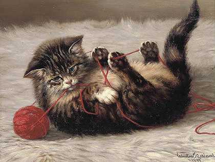 猫摇篮`Cats cradle (1899) by Valentine Thomas Garland