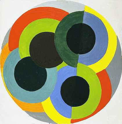 磁盘`Disks (1930~1933) by Robert Delaunay