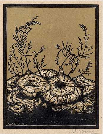 开花植物`Bloeiende planten (1917) by Julie de Graag