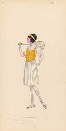 网球，4`Tennis, 4 (1912 ~ 1924) by Will R. Barnes