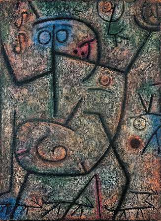 哦这些谣言！`Oh! These Rumors! (1939) by Paul Klee