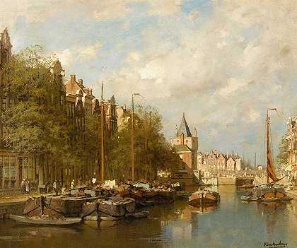 阿姆斯特丹施莱尔斯托伦`The Schreierstoren, Amsterdam by Johannes Christiaan Karel Klinkenberg