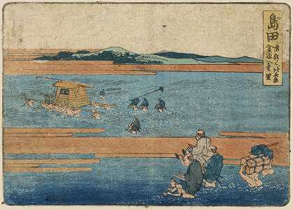 岛田`Shimada (1804) by Katsushika Hokusai