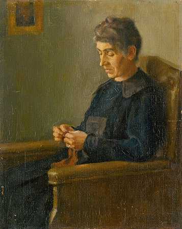 下午`Afternoon (1922) by Ladislav Treskoň