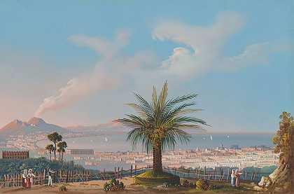 从圣马蒂诺俯瞰那不勒斯`View of Naples from San Martino (1810–40)