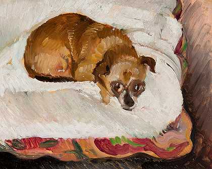 说谎的狗`Lying dog (1914~18) by Zygmunt Waliszewski
