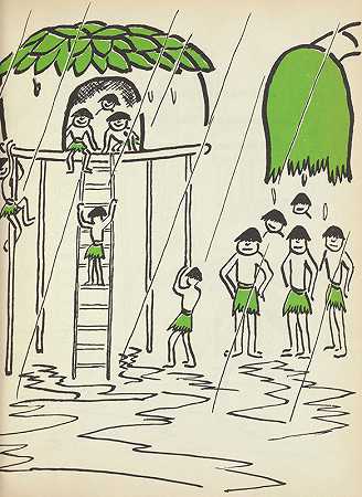 粘在泥里一个村庄、一种习俗和一个小男孩的故事`Stick~in~the~Mud; a tale of a village, a custom, and a little boy pl17 (1953) by Fred Ketchum