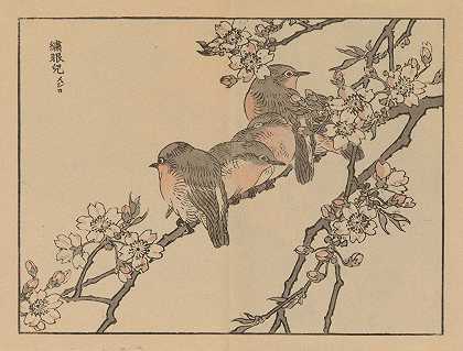 拜里·加夫，第27页`Bairei gafu, Pl.27 (1905) by Kōno Bairei