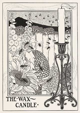 蜡烛`The Wax~Candle (1900) by Percy J. Billinghurst