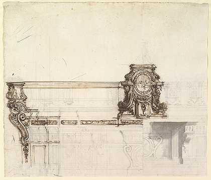 祭坛的设计`Design for an Altar (1700–1773) by Luigi Vanvitelli