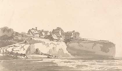 肯特郡拉姆斯盖特附近`Near Ramsgate, Kent (ca. 1795) by Thomas Girtin