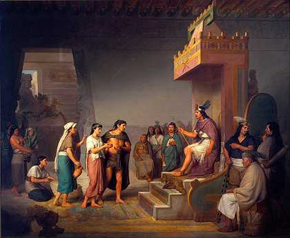 普尔克的发现`The Discovery of Pulque (1869) by Jose Maria Obregon