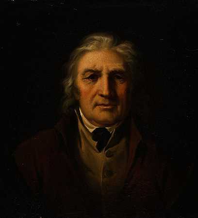 Jøren Bentzen肖像`Portrait Of Jøren Bentzen (1820s) by Troels Lund