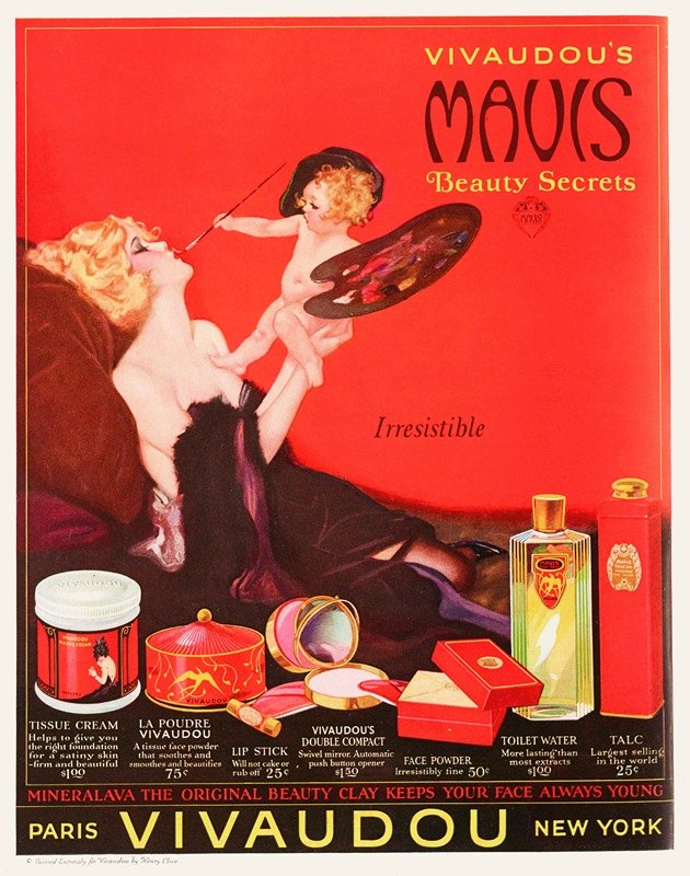 活泼的梅维斯的美丽秘诀`Vivaudouss Mavis Beauty Secrets (1923) by Henry Clive