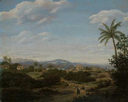 巴西风景`Brazilian Landscape (1670 ~ 1680) by Frans Post