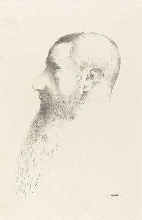 罗热·马克思`Roger Marx (1904) by Odilon Redon