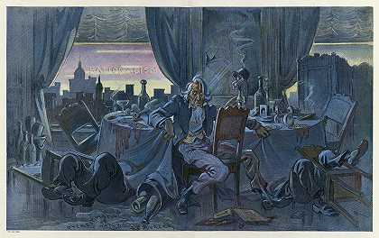 寒冷灰暗的黎明`The cold gray dawn (1910) by Udo Keppler
